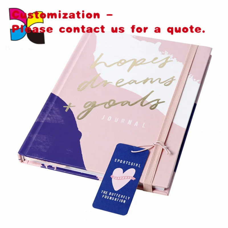 

custom.Promotion Printed Foil Stamping Hardcover Personalized Cover Notebooks Customizable