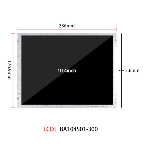 Imagen 2 del producto Panel LCD de 10,4 pulgadas, 800x600 LVDS, BA104S01-300 Original, ET104S0M-N10, 350 Nits, módulo TFT LCD
