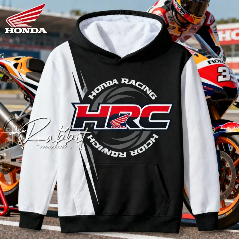 2025/26 الأكثر مبيعا جديد هوندا فريق ريترو دراجة نارية سباق المسار ركوب هوديي الرجال للجنسين موضة هوديي ثلاثية الأبعاد مطبوعة F1