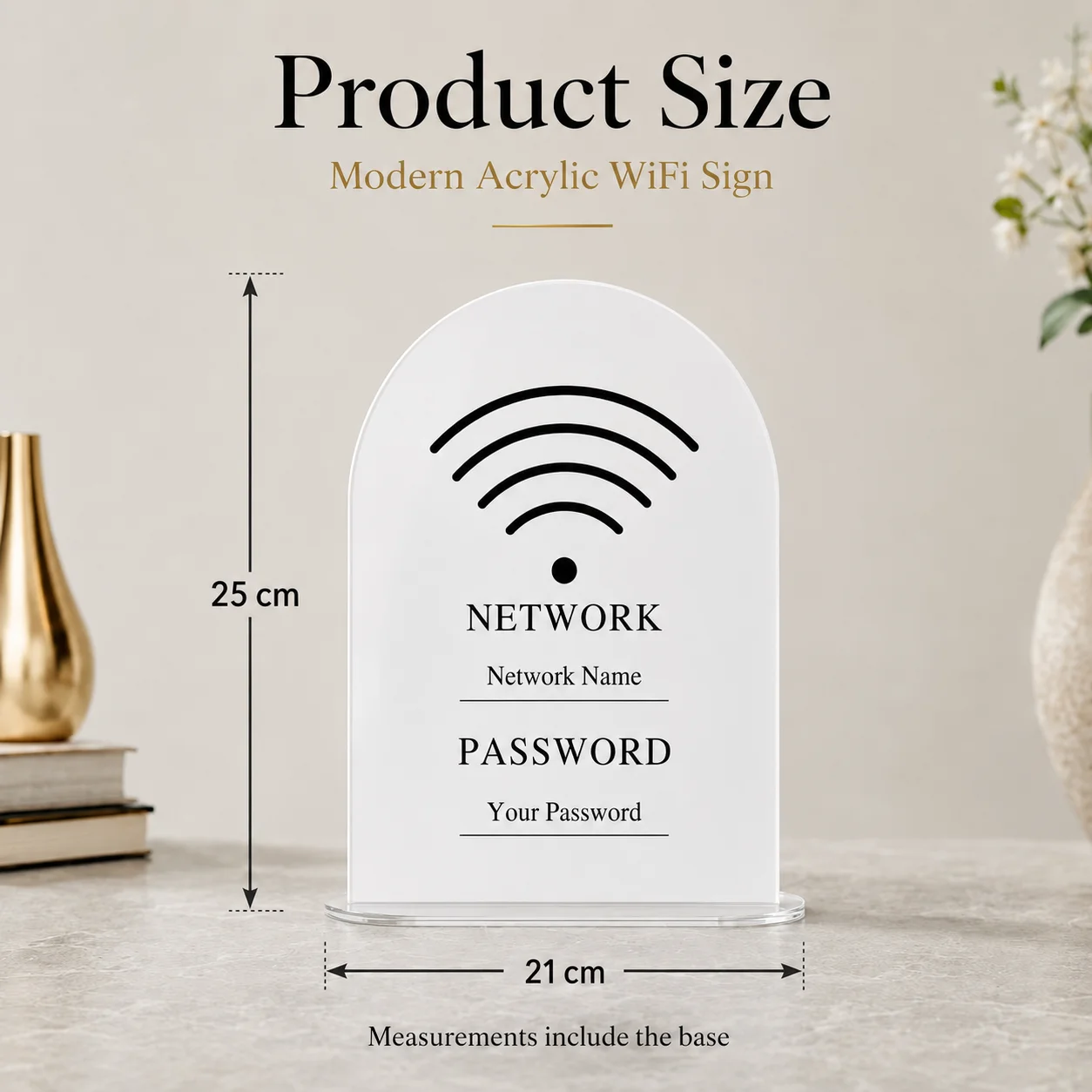 Letrero de contraseña WiFi de  - Airbnb Smart Home reseña y precio