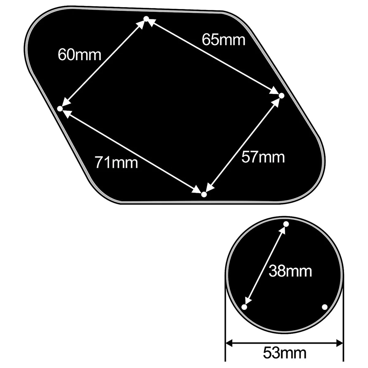 1Set Yellow Pickguard Cavity Switch Covers Pickup Selector Plate Bracket Screws Fit Les Paul Guitar Style Kit