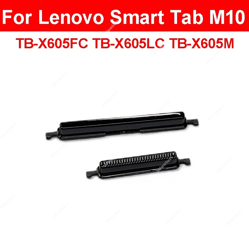 

Кнопка регулировки громкости для Lenovo Smart Tab M10 TB-X605FC TB-X605LC TB-X605M Tablet Up Down Volume Power Боковые клавиатуры Запчасти