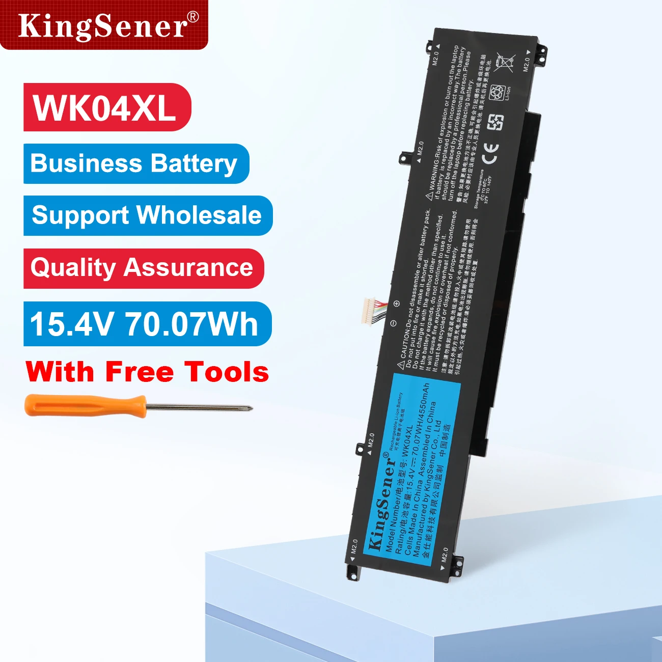 

KingSener WK04XL 70.07Wh Battery for HP Victus 16-D 16-E M38822-171 M39179-005 M38822-AC1 HSTNN-IB9V HSTNN-OB2C TPN-Q265 Q266