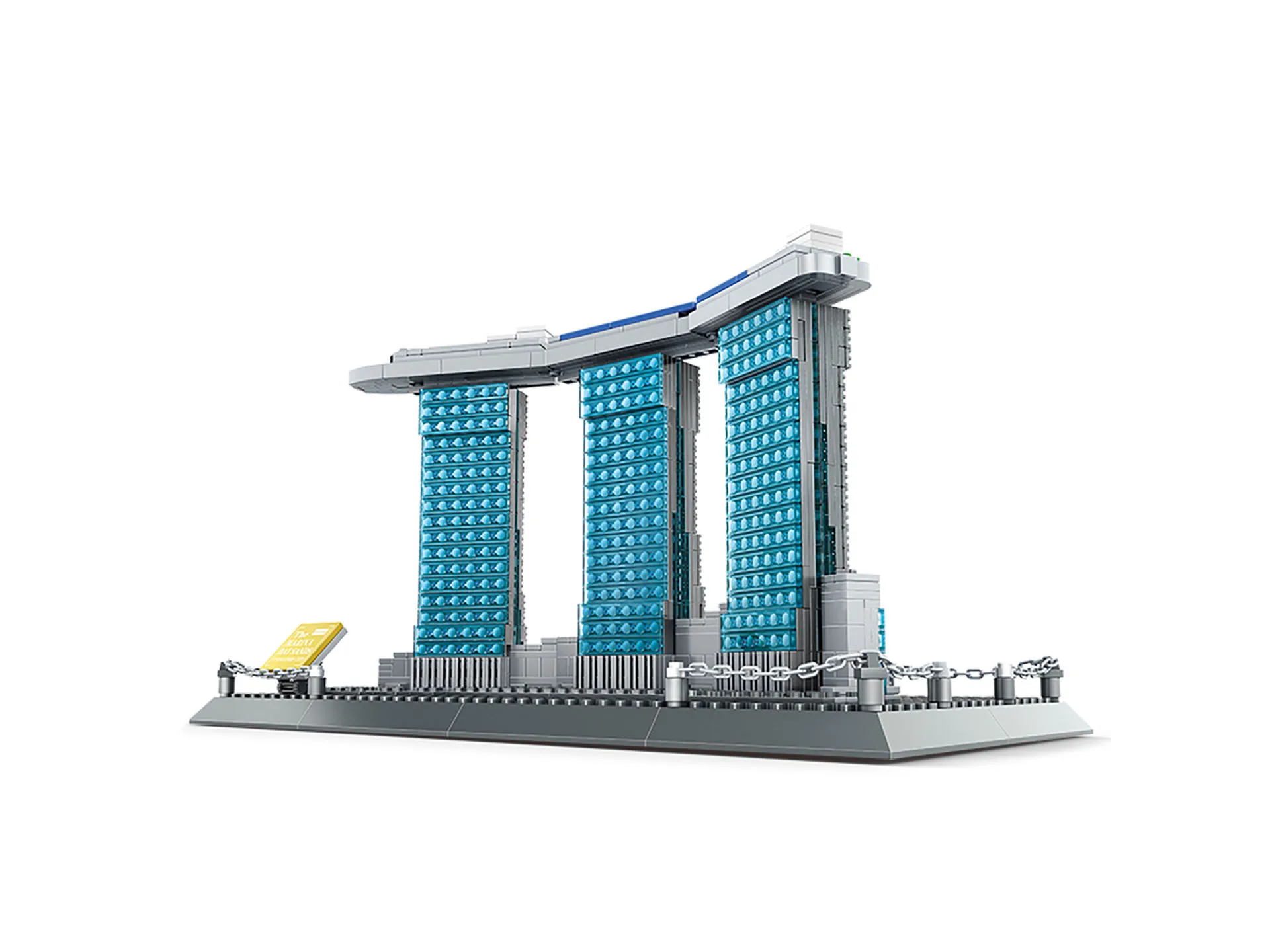 

MOC 811-Piece 3D Marina Bay Sands Architecture Model, DIY Challenging Construction Toy & Family Project