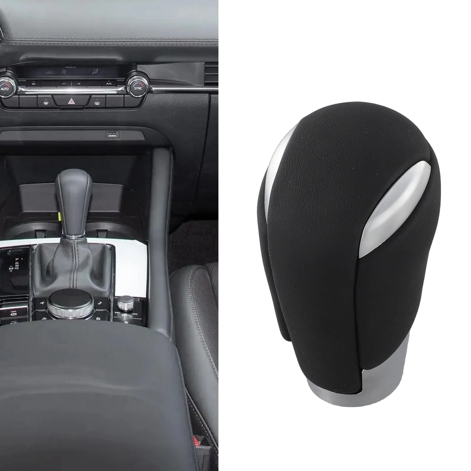 

Auto Gear Shift Knob Lever Head Compatible with For Mazda 3 6 CX3 CX5 CX8 CX9 CX30 for Enhanced Driving Experience