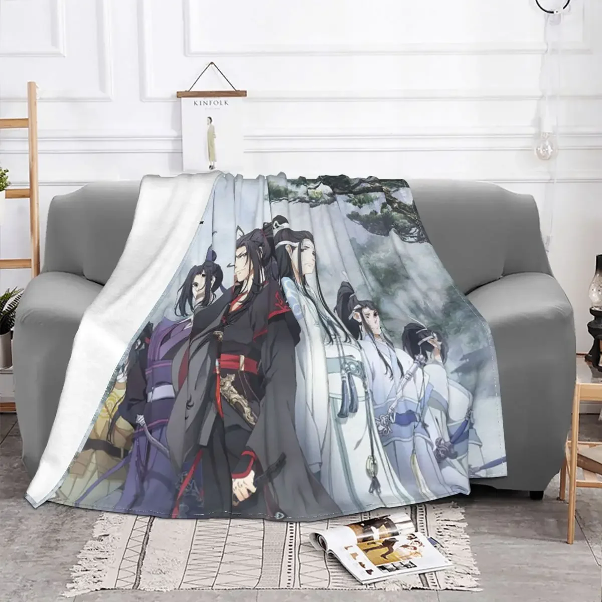 Anime Grandmaster Of Demonic Cultivation Blanket the Untamed Bromance Fuzzy Funny Soft Throw Blankets for Bedding Lounge