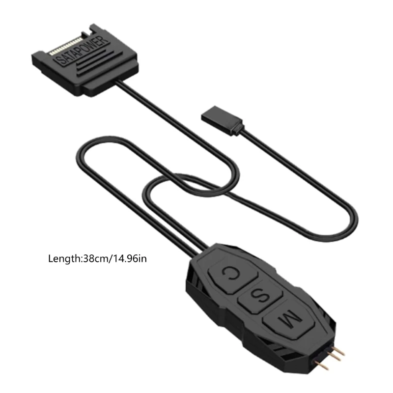 5V 3Pin to ARGB Контроллер адаптера Вентилятор компьютера Контроллер светодиодного освещения