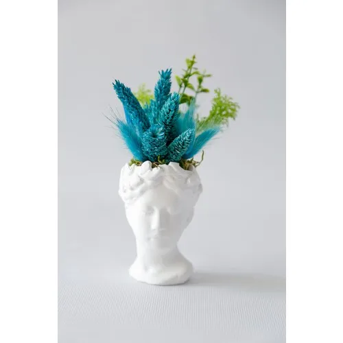 Besa Flowers Turquoise Mini Helen Büst