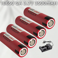 2025 18650 3.7V 3500mAh for Panasonic NCR 18650 GA 3.7V 3500mAh Lithium Rechargeable Battery Flashlight Battery