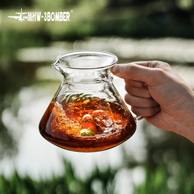 MHW-3BOMBER Hill Hand Brewed Coffee Sharing Pot with Graduated Glass Drip Coffee Pot Utensils