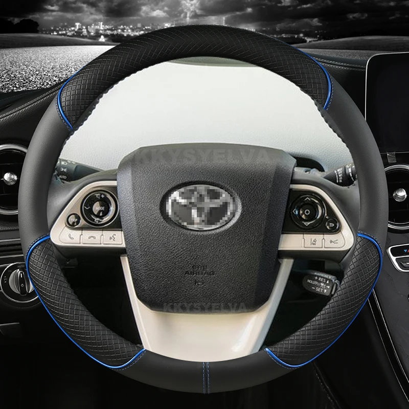For Toyota Prius 30 20 V Prius C Plus Plug-in Prime XW10 XW20 XW30 XW50 2001~2022 Car Steering Wheel Cover Auto Accessories