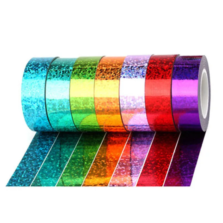 Laser Tape High Strength Adhesive Small Roll Stationery Office Laser Accessories Collage washi tape