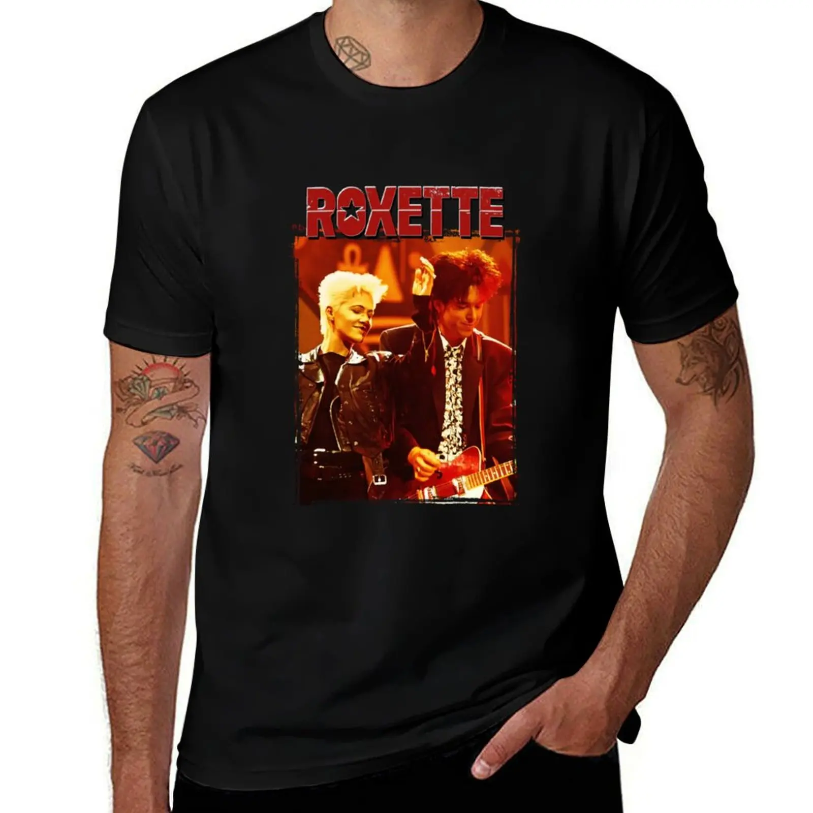 Футболка Roxette, повседневная базовая футболка с коротким рукавом