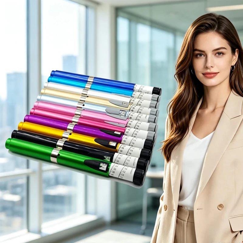 High//-Quality V2 Reusable Metal Injection Pen Compatible with 3ml Cartridges Sub Bottle Customizable for Personal Care Beauty