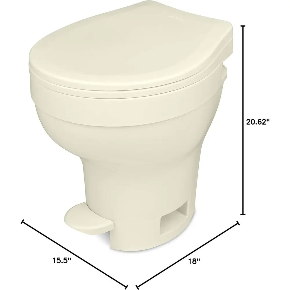 31836 Aqua-Magic VI Permanent Toilet - High Profile, Parchment