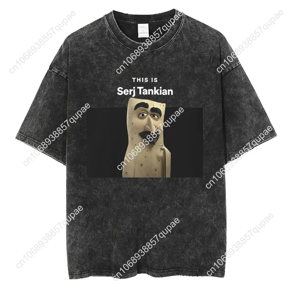 

This Is Serj Tankian Funny Meme T Shirt Washed Vintage System of A Down Tshirt Men Women Rock Alternative Metal Music T-shirts
