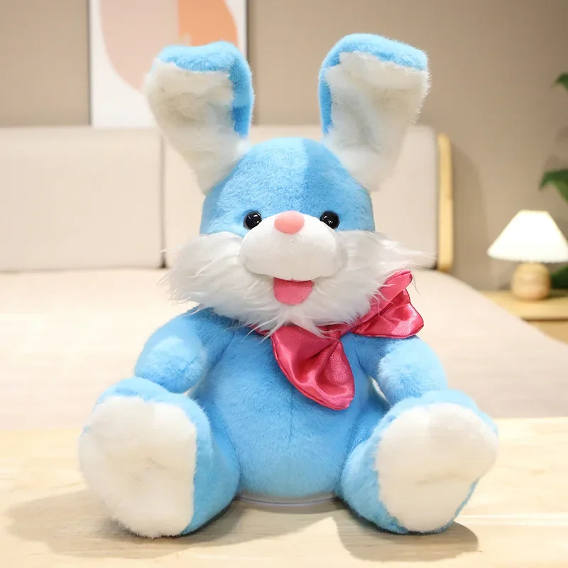 Animal de peluche de conejo de Pascua para niños, juguete interactivo de felpa suave, Peekaboo, Peek a Boo