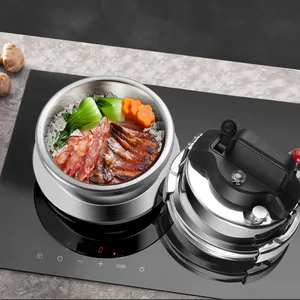 Update non-stick pressure cooker Small outdoor camp 0.8l-1.6L House Gas Induction Stove Pressure Power Cook 5 bowls of rice 8 MAIN SALES Pressure Pans - №7