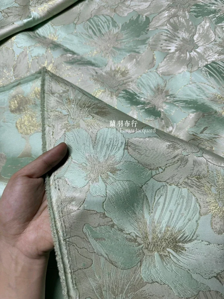 Brocade Jacquard Fabric for Jacket Hanfu Vest Clothing Apparel Sewing Fabrics Cloth for By The Meter Diy Polyester Material