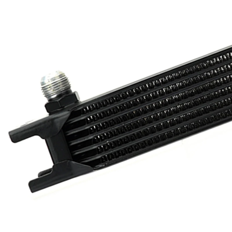 Super Sale AN10 Oil Cooler Radiator for British Type Universal Stacked Plate 7 Rows Aluminum Transmission Oil Cooler Kit