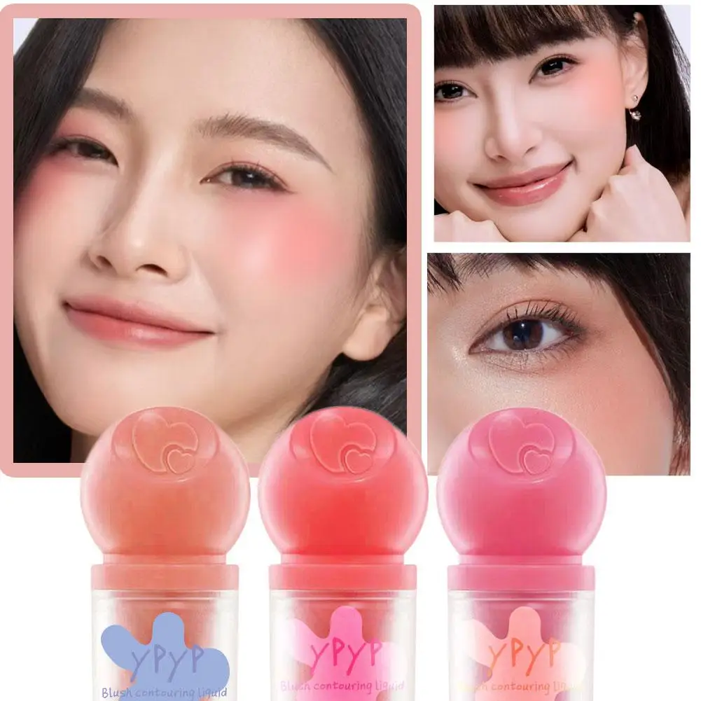 Lip And Cheek Dual-purpose Sponge Head Liquid Powder Blusher Stick Face Repair Matte Concealer Enhance Color Liquid