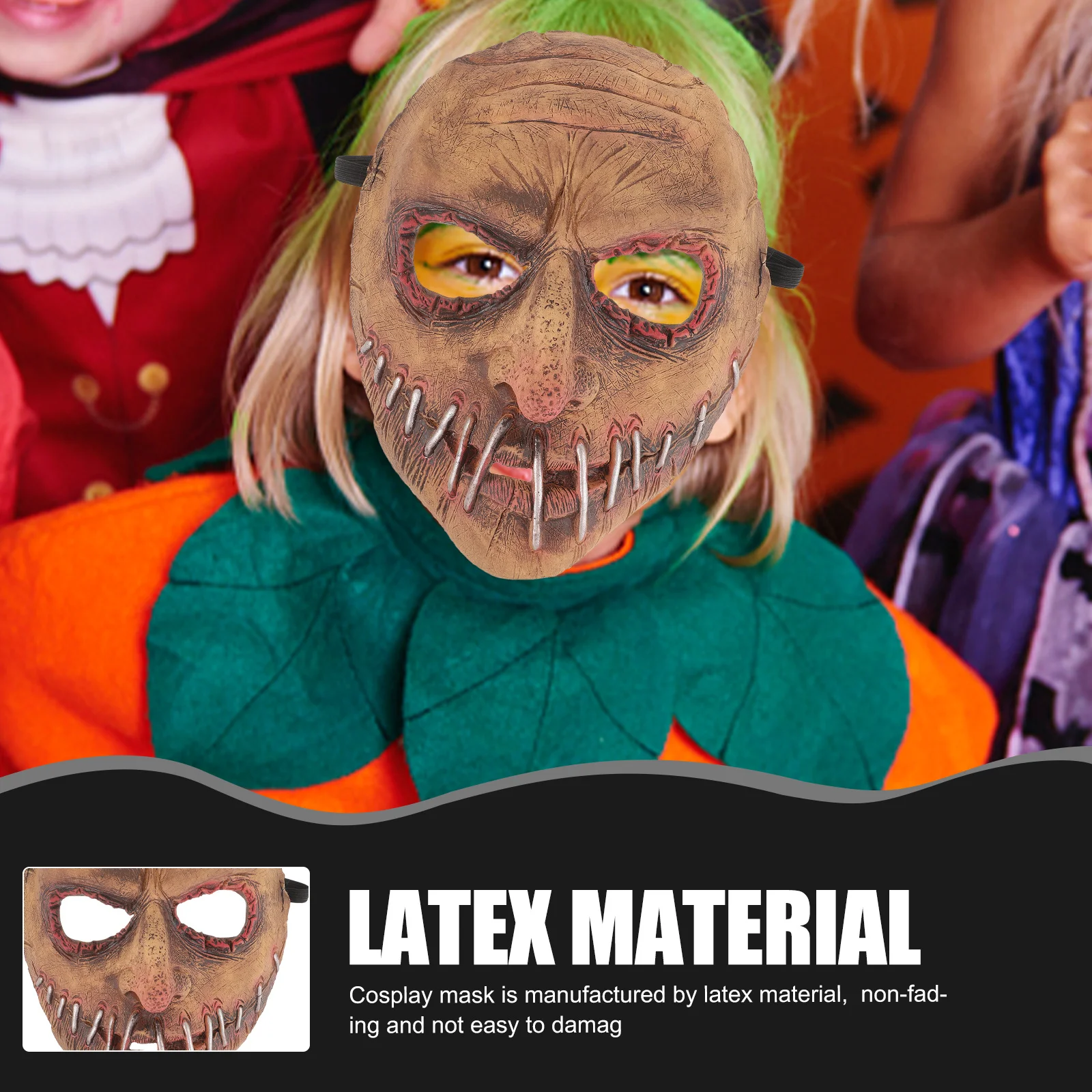 

Scary Latex Adult Horror Face Cover For Halloween Party Cosplay Haunted Stage Halloween Party Scary Prop