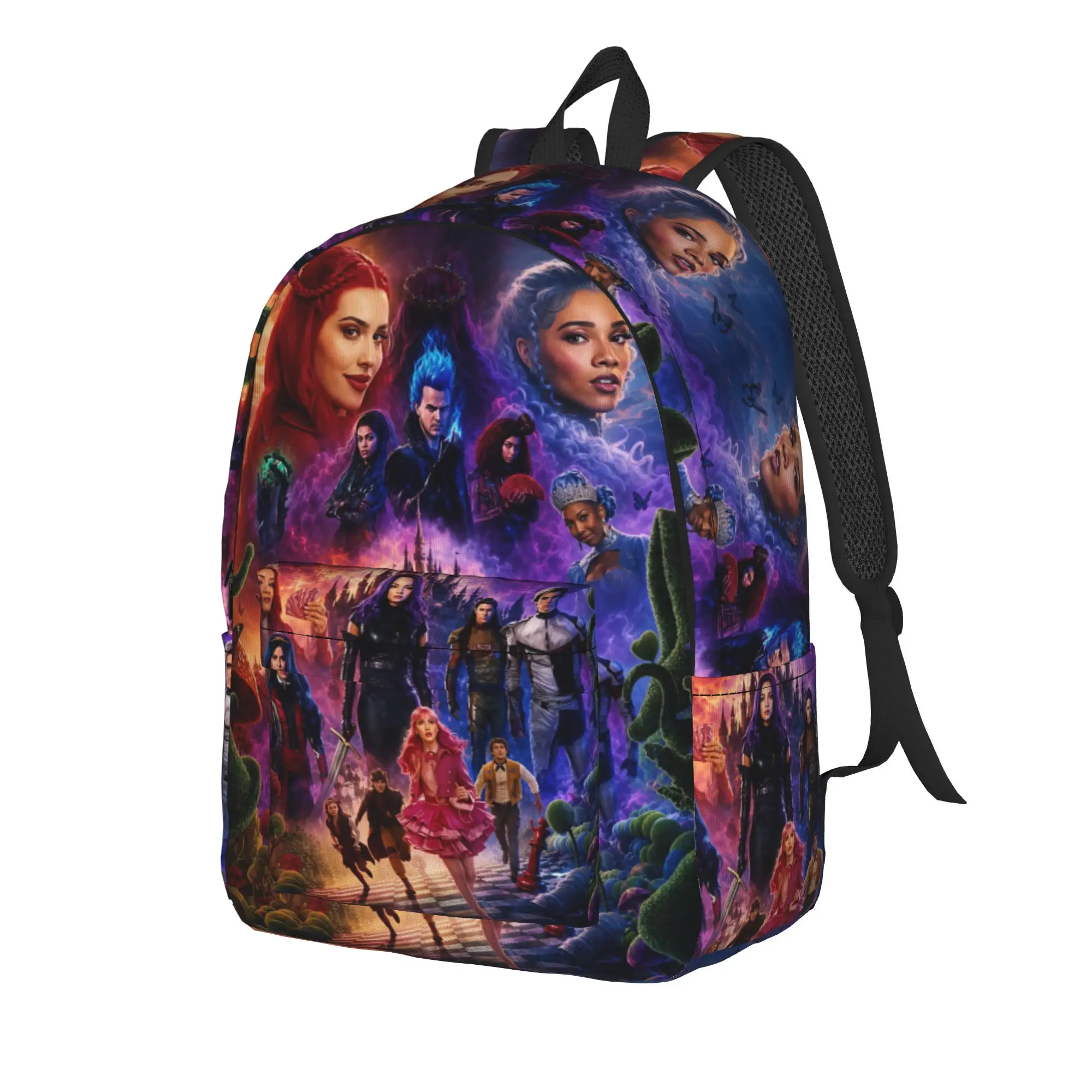 Descendants 4 The Rise Of Red Backpack  Travel Backpacks Female Pretty High School Bags Design Print Rucksack