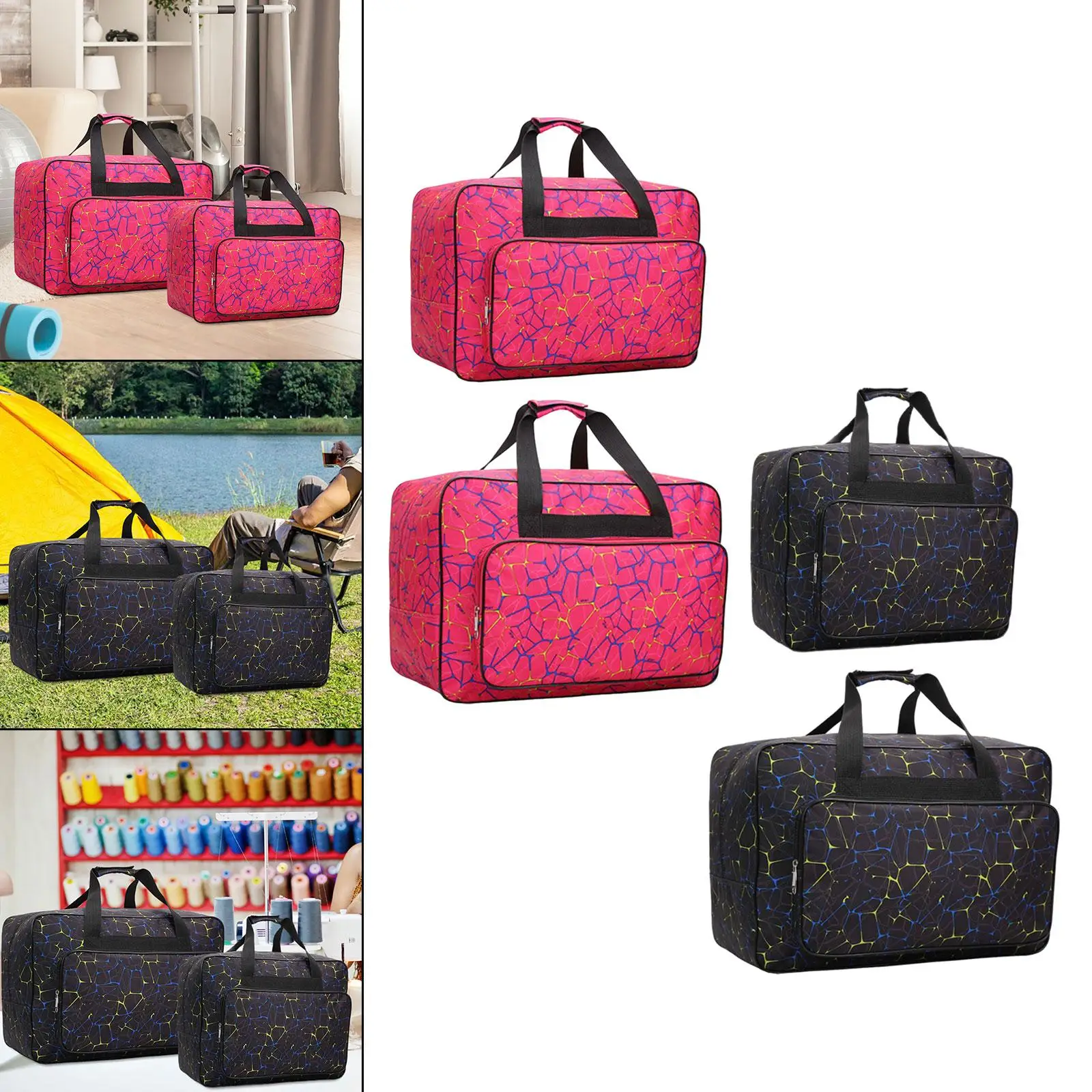 

2x Sewing Machine Tote Bag with Handle for Thread and Yarn Storage