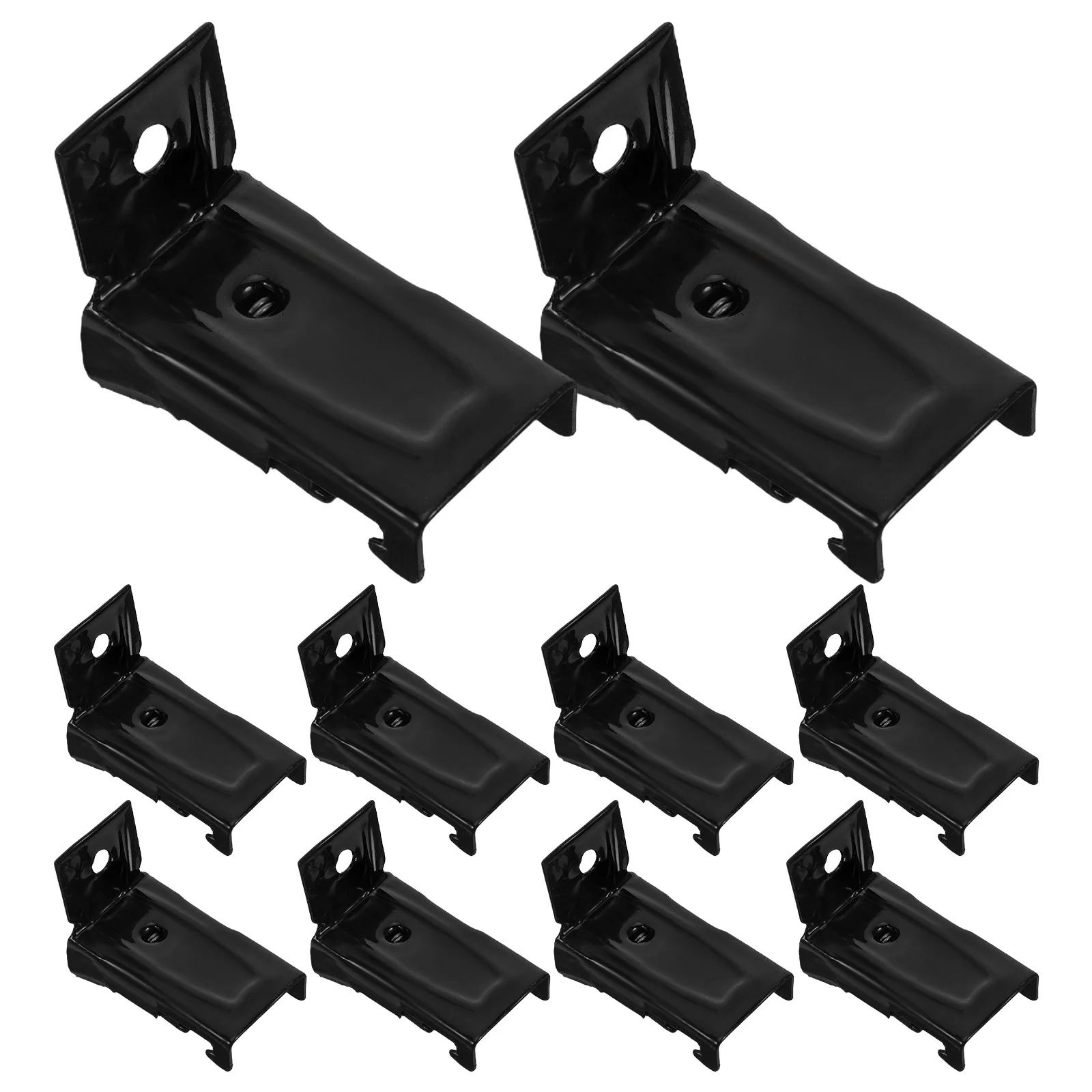 

10Pcs Curtain Bend Track Mounting Brackets Flexible Wall Mount for Curved Rails Heavy Duty Support Hardware Side Installation