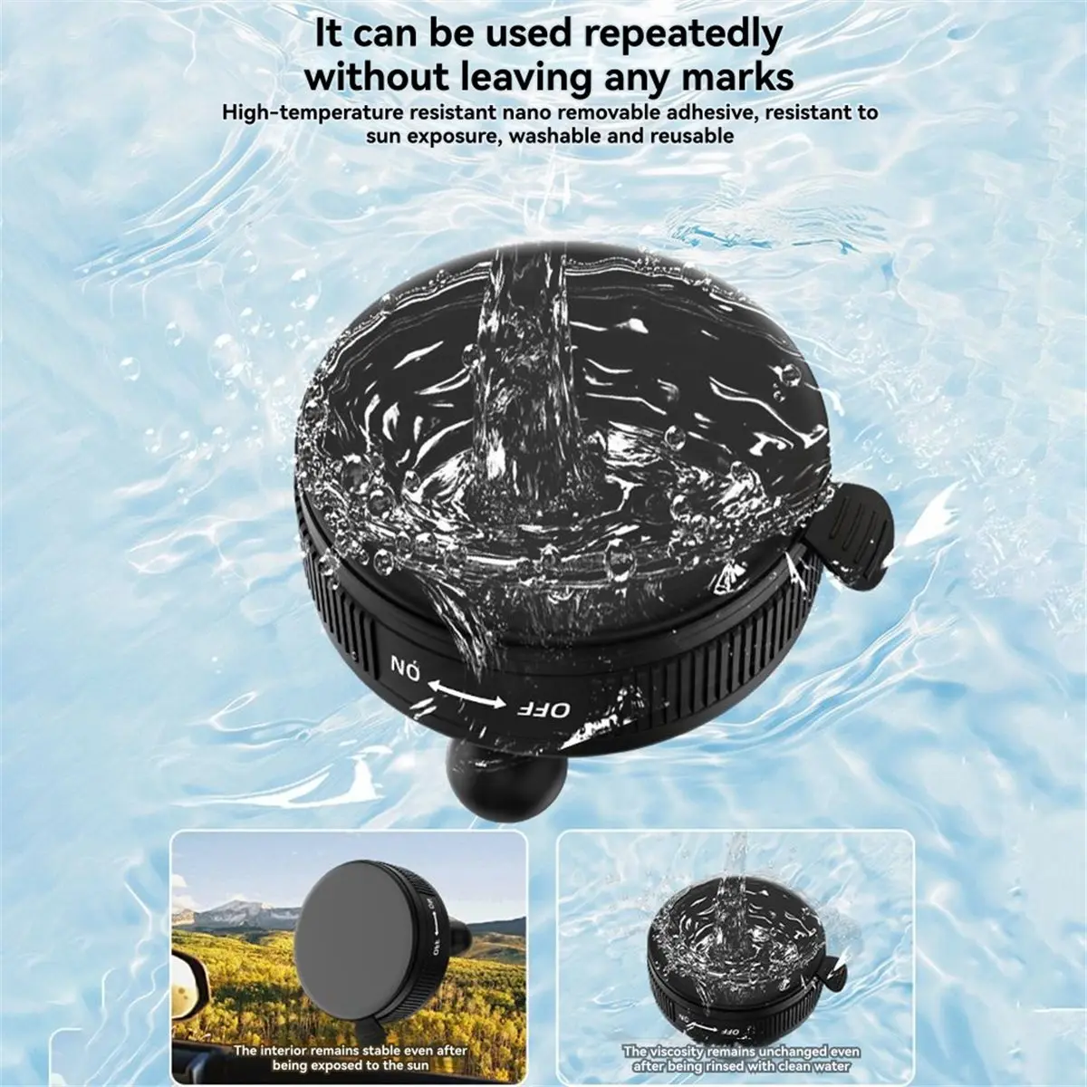 Suction Cup Car Mount for Pocket 3/Action 5 Camera Mounting Accessory Windshield Stand Bracket