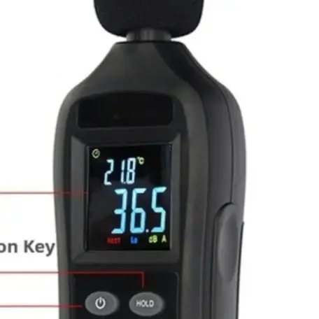 

DB Meter Portable Noise Meter Field Testing Portable Sound Level Meter 35-135dB Measurement Range 0.1dB Accuracy
