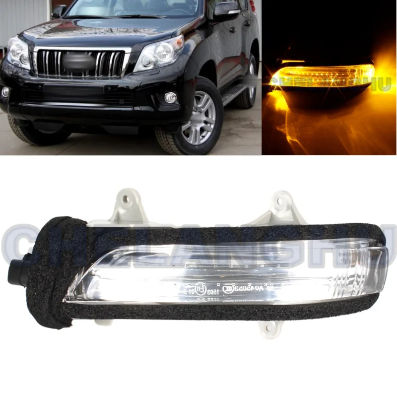 

For Toyota Prado 2010 2011 2012 2013 2014 2015 2016 2017 2018 2019 2020 2021 Left Turn Signal Light Lamp Repeater With Bulbs