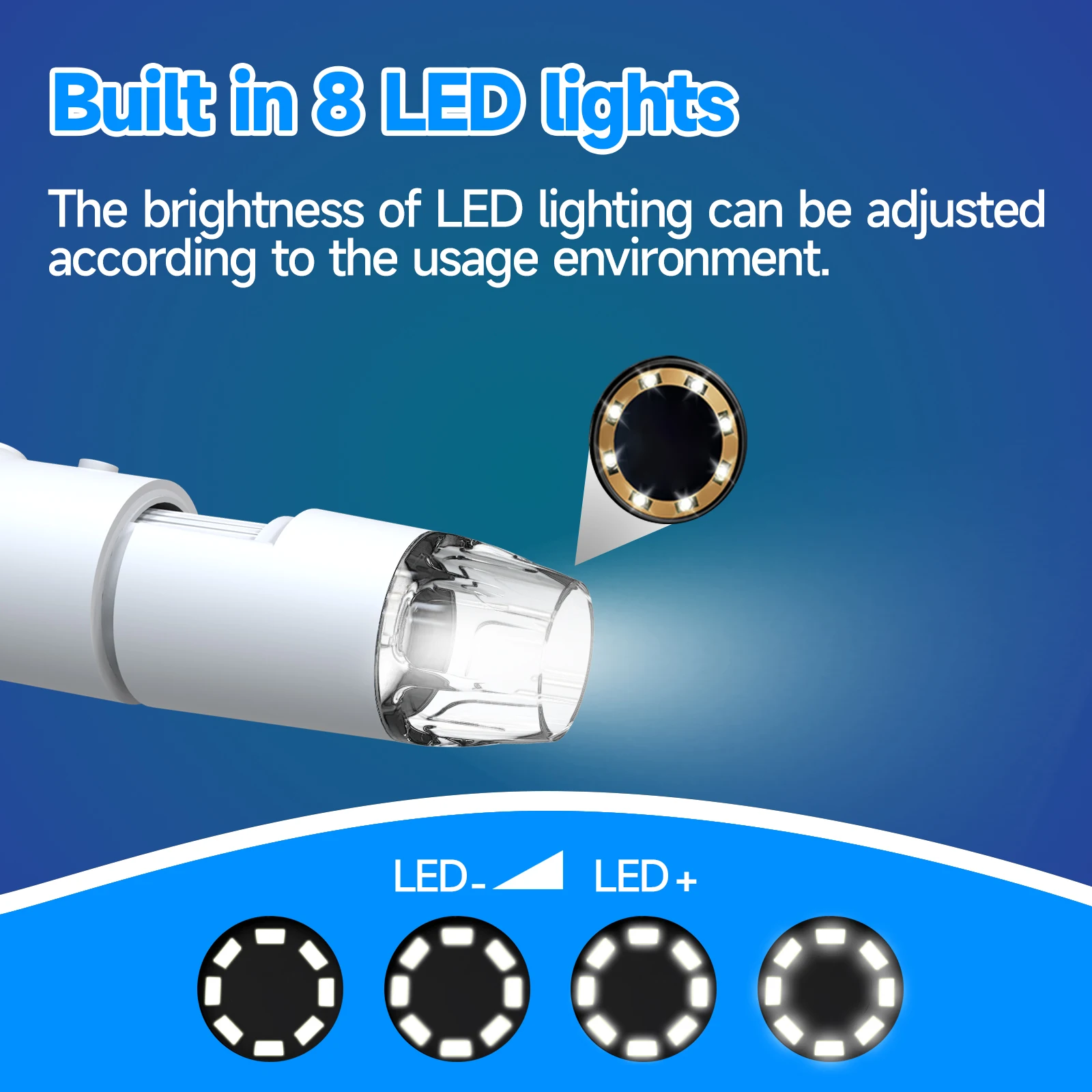 مكبر إلكتروني لمستحضرات التجميل، مجهر فروة الرأس للإلكترونيات 1600x مجهر واي فاي رقمي محمول لهاتف iPhone Android #3