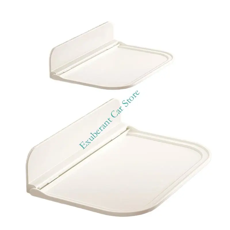 H3CE Mensola pieghevole multifunzionale con slot per supporto per telefono Mensola a muro altezza regolabile per riporre