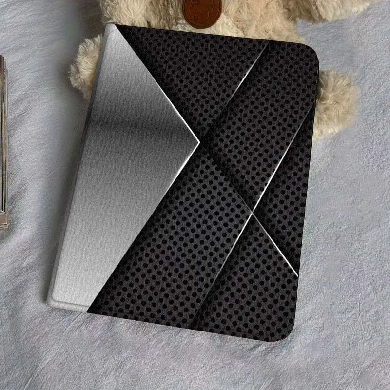 ألياف الكربون الفاخرة شعبية لسامسونج غالاكسي تاب S9 S10 S6 S7 S8 FE زائد لايت بوصة غطاء قابل للطي اللوحي #5
