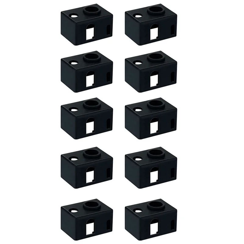 

10 шт. для V6 PT100, силиконовый чехол для носков с подогревом для 3D-принтеров, улучшенное сохранение тепла и защита A