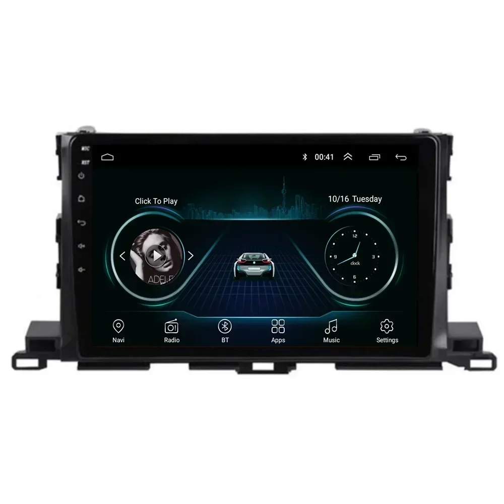 2 Din Android 13 Car Stereo Radio DVD GPS Multimedia Video Player 5G WiFi Camera DSP Carplay For Toyota Highlander 2014 - 2018