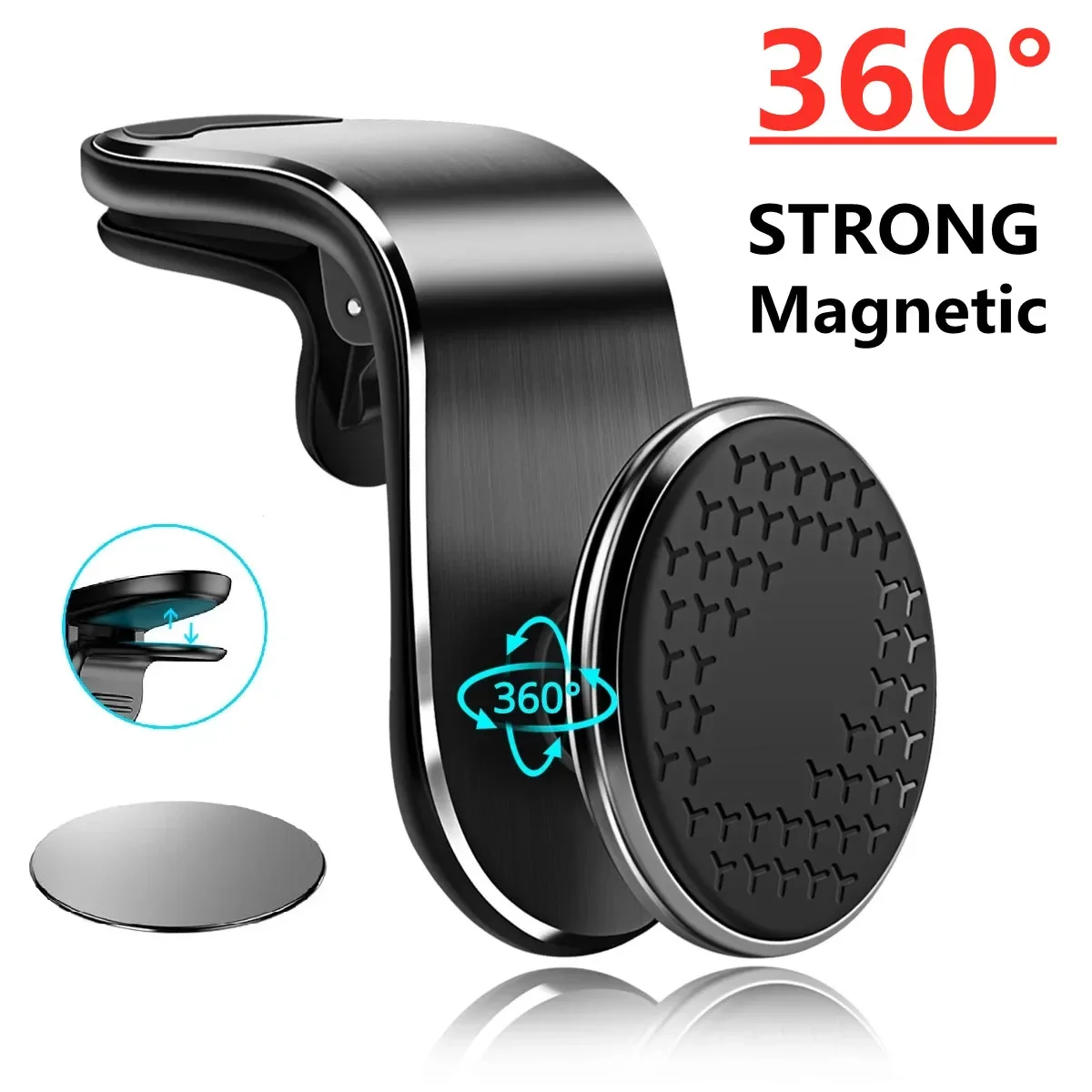 Magnetic car phone holder ventilation port magnetic car GPS smartphone 360 degree phone holder car holder iPhone Samsung Xiaomi