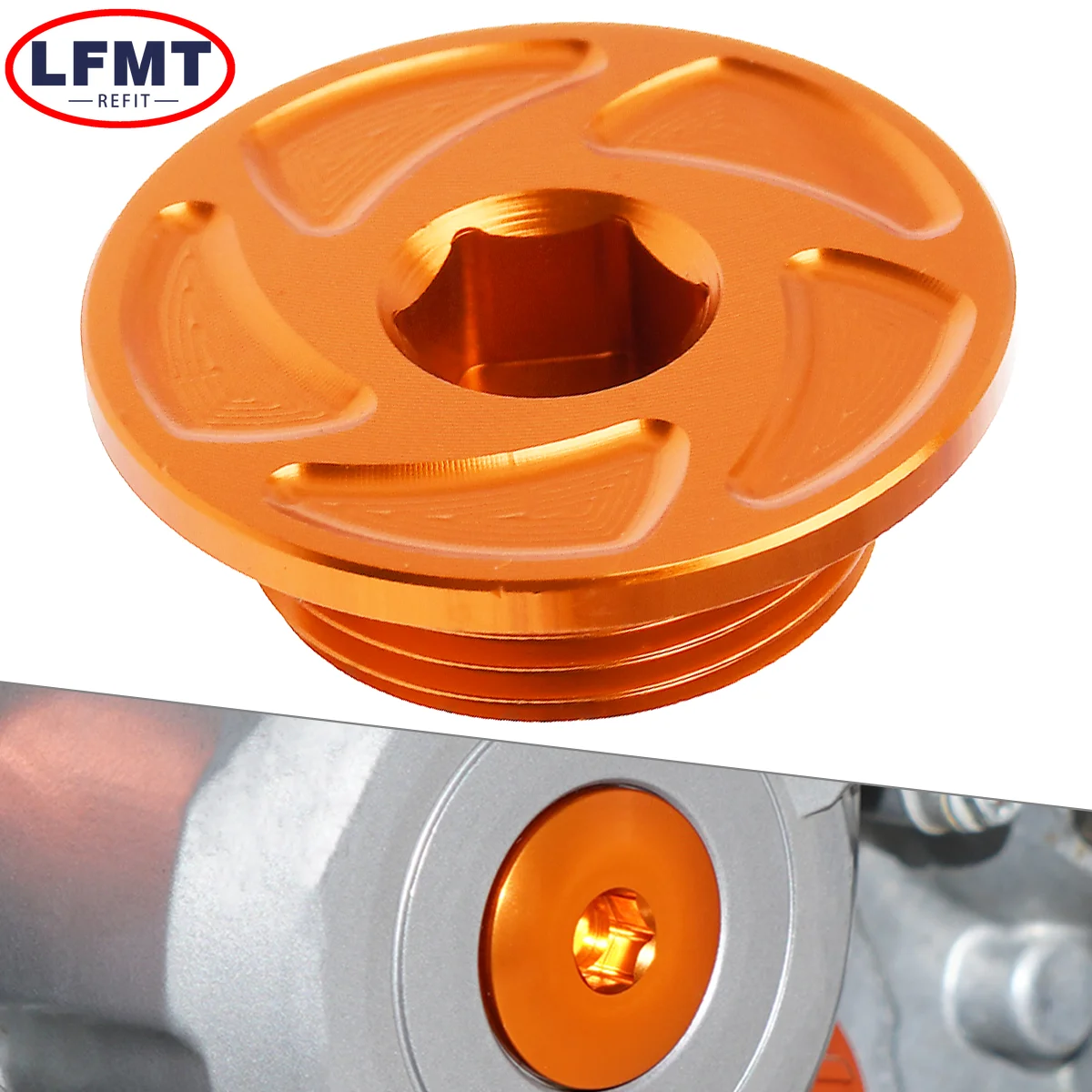 Motorrad CNC Motorsteuerung Ölfilter-Stopfen Schrauben-Set für KTM EXCF XCFW XCF SXF FREERIDE SMC RC Enduro/R Adventure/R/S