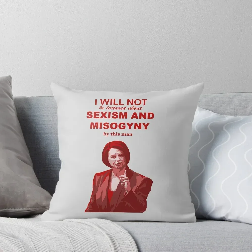 

Julia Gillard I will not be lectured about sexism and misogyny by this man quote Throw Pillow