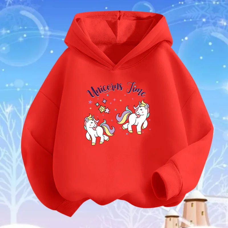 Unicorn Cute Clothes Cartoon Hoodie Childrens Clothing Spring Fall Hoody Sweatshirt Girls Fashion Tracksuit