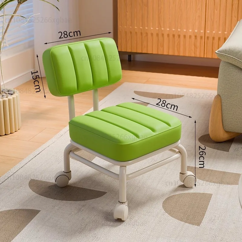 

Small stool pulley low stool home shoe changing stool waist backrest