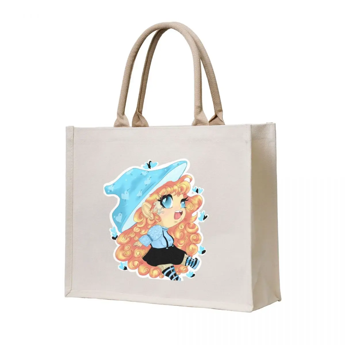 

Blue Mushroom Heart Goth Babe Tote Bag Cloth bag tote bag canvas large tote