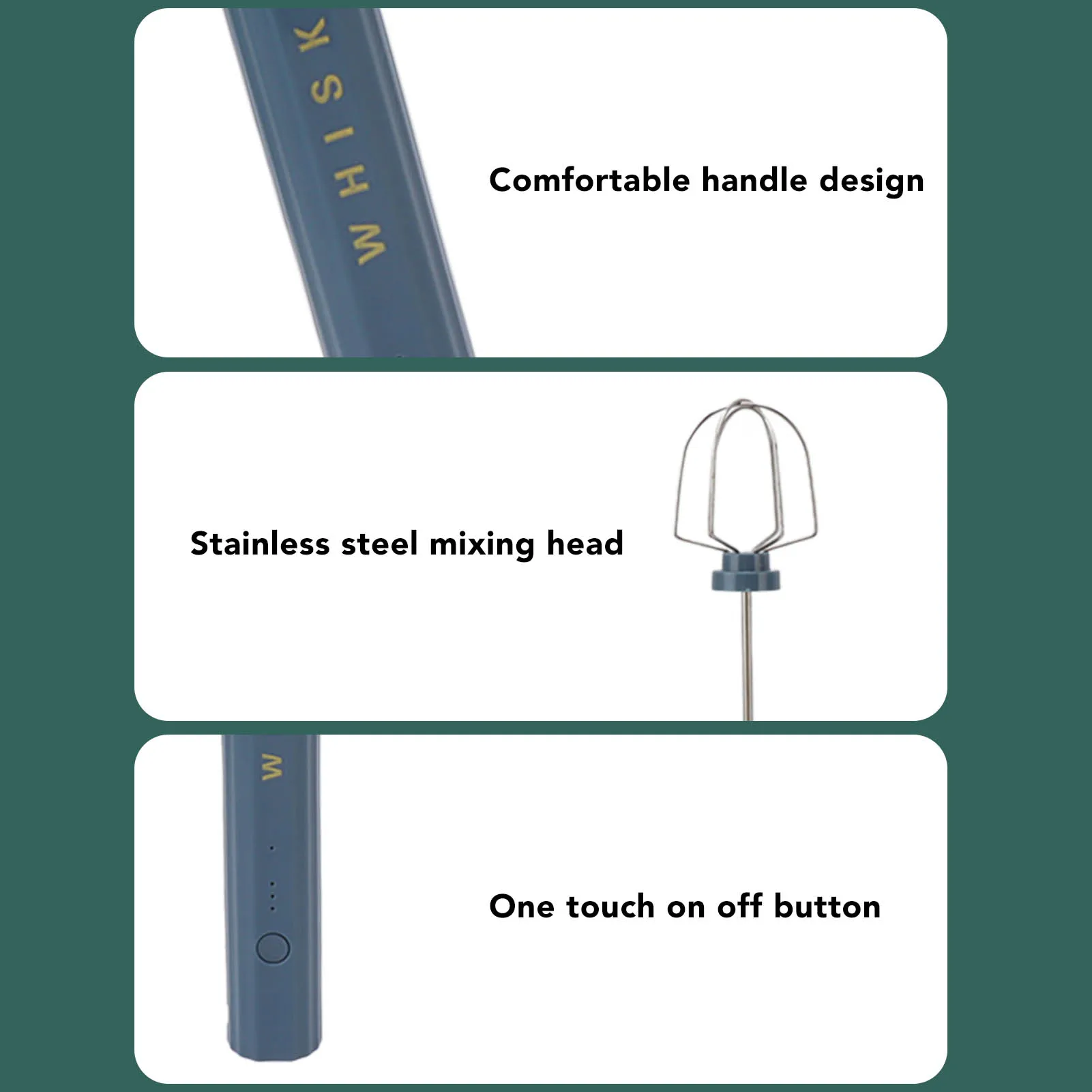 USB 家庭用ステンレス鋼電動ミキサーハンドヘルド小型ミキサーワイヤレス泡立て器泡立て器