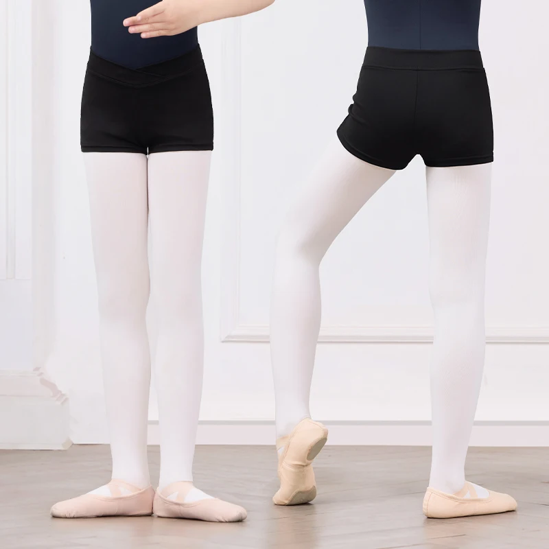 Micro short de Ballet pour filles, pantalon de danse d'entraînement pour enfants, short de pratique d'examen de mise en forme du corps