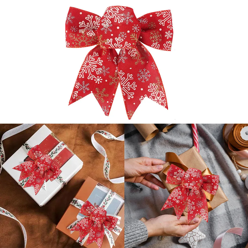 Christmas Tree Bow Christmas Decoration Bow Easy To Attach Firm Material Generous Size Holiday Centerpiece Timeless Design