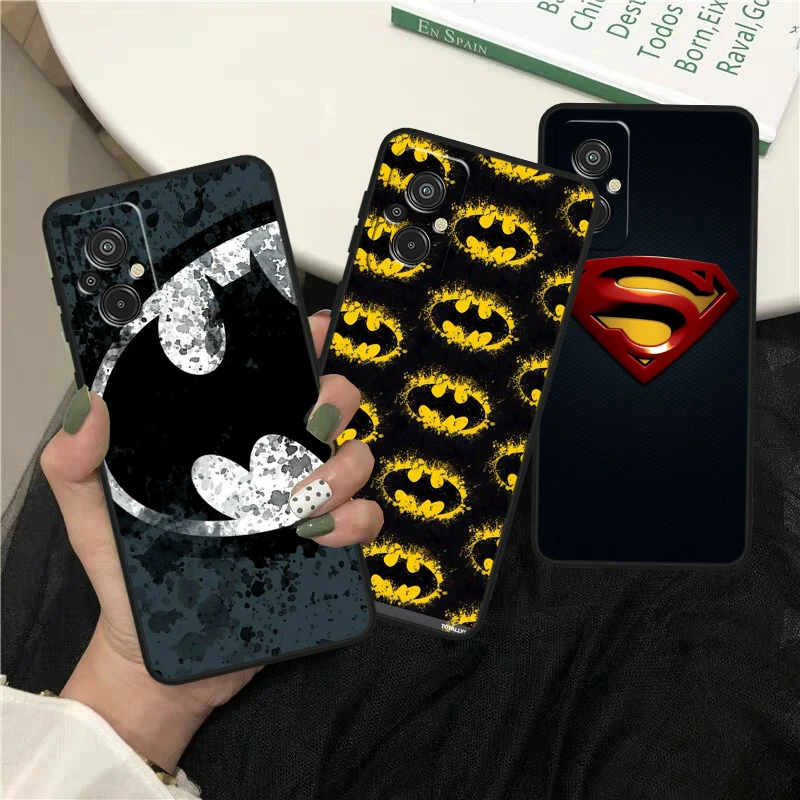 Superhero Superman For Xiaomi Redmi K60 12C 12 11A A1 11 10C 10X 9T 9C 9AT 8A Pro Silicone Black Phone Case