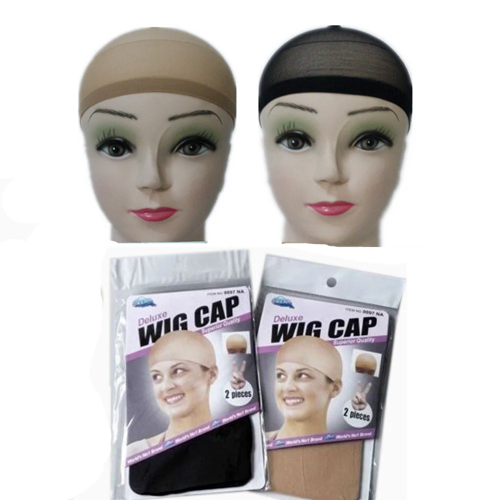 Redes para el cabello superiores, peluca tejida de malla de buena calidad, abierta en una sola punta, red elástica de pelo negro para hacer gorras de rejilla para mujer