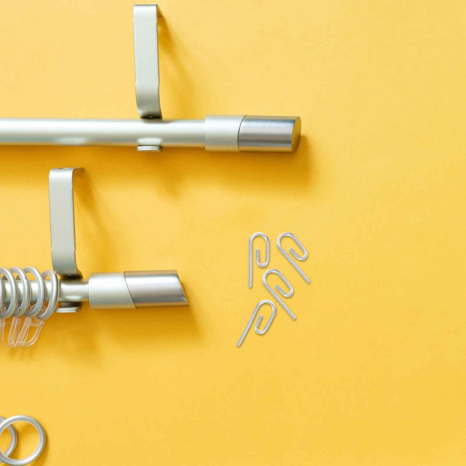 

50Pcs Metal Curtain Hooks Strong Heavy Duty Drapery Clips for Window Curtains Bedroom Living Room Office Bathroom