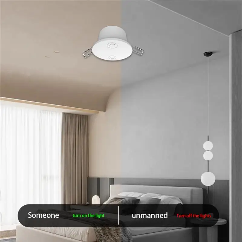 Ewelink ZigBee Smart Human Presence Detector 5.8G MmWave Radar Detector Smart Home Motion Zigbee Sensor Work With Zigbee Gateway